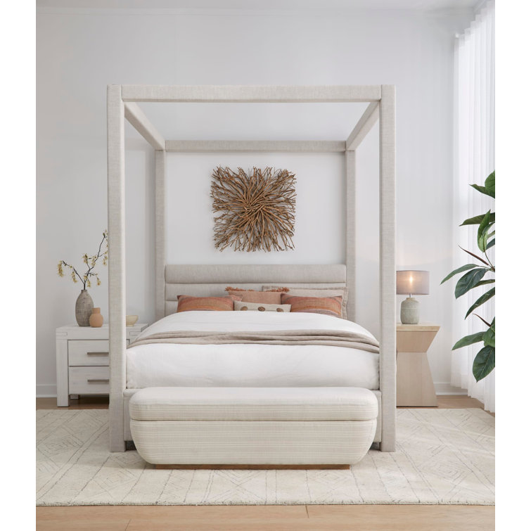 Herma Upholstered Canopy Bed Joss Main Size California King